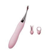 Varita vibratoria multifuncional con cabezal intercambiable de 10 velocidades